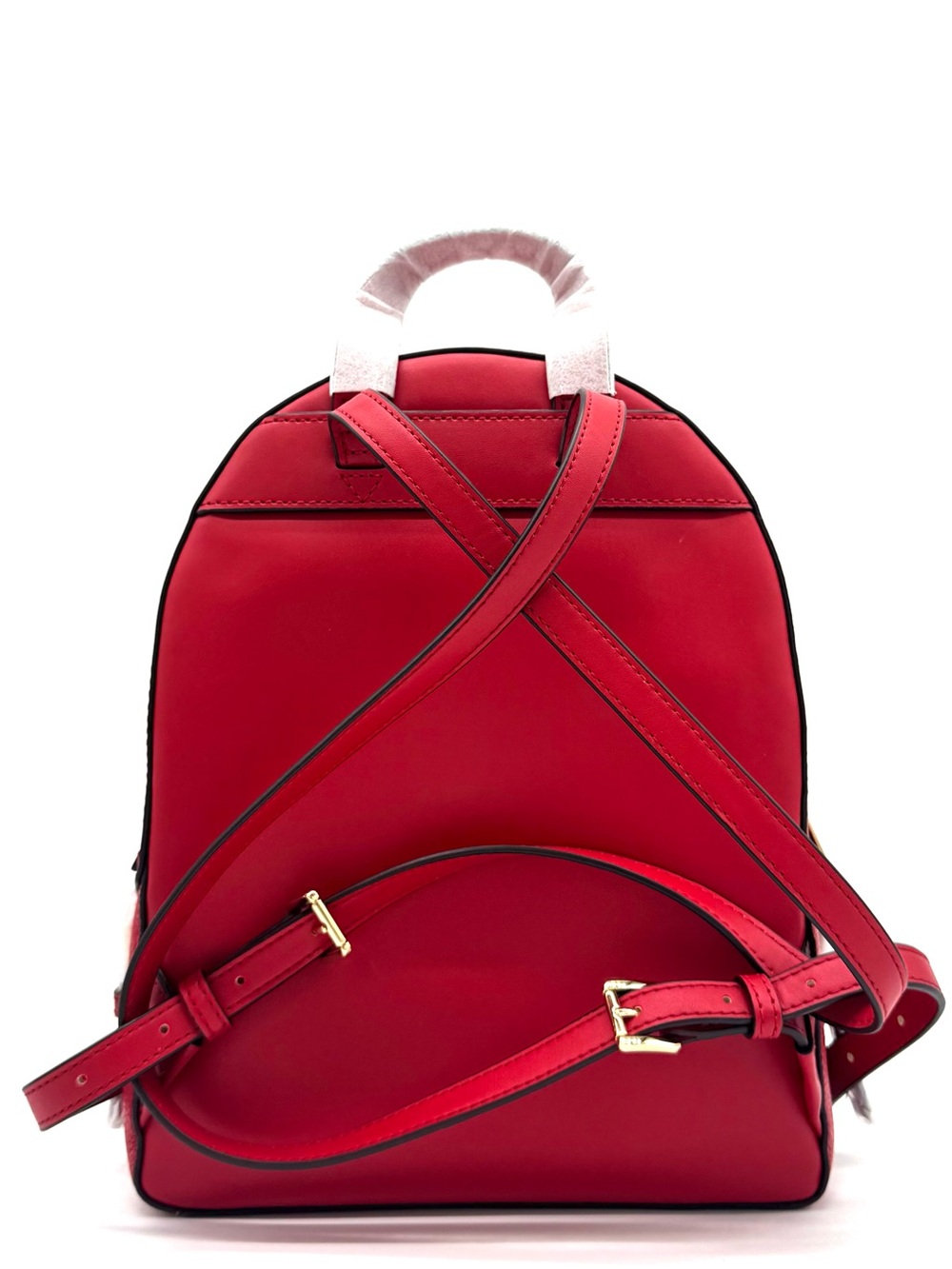 Michael Kors Jaycee Medium Signature Logo Backpack Bright Red - Picture 5 of 11